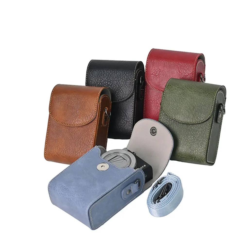 Leder-Halbhülle für Sony ZV-1 II, ZV-1: Universelle Kameratasche aus PU-Leder HX90 HX80 WX350 W800 WX500 W810 W830 WX220 WX700