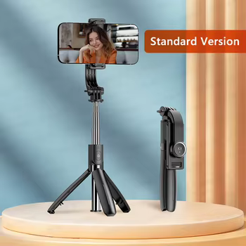 Selfie Stick Stativ für Handy, mobiler Ständer Einbeinstativ mit kabelloser Fernbedienung für iPhone Samsung Huawei Xiaomi Smartphone