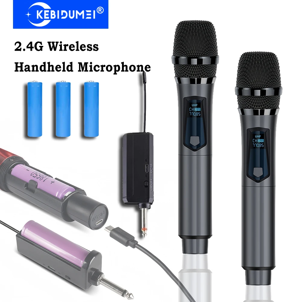 Handheld Mikrofon 2,4G Drahtlose Mikrofon Wiederaufladbare Mikrofon Multi-Mikrofon Kits Für Karaoke Live Party Show