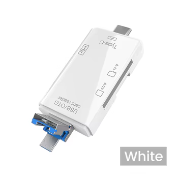 Multifunktions 6 in 1 otg SD-Kartenleser USB 2,0 Typ-C/TF/SD-Speicher karte Smart Card reader für Laptop-Zubehör Adapter