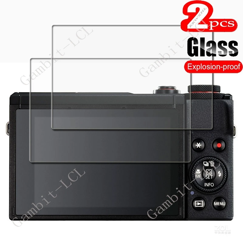 Displayschutz für Canon PowerShot G7 X Mark III: 2PCS 9H gehärtetes Glas 3/ MK3 G7X3 Kamera LCD-Bildschirm -Displayschutzfolie