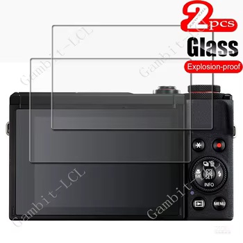 Displayschutz für Canon PowerShot G7 X Mark III: 2PCS 9H gehärtetes Glas 3/ MK3 G7X3 Kamera LCD-Bildschirm -Displayschutzfolie