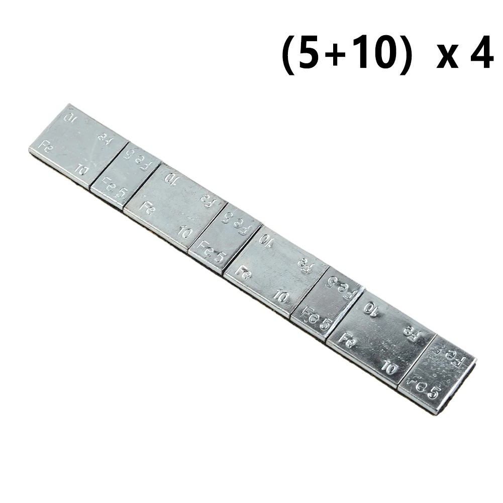 60g Gegengewicht block mit selbst klebendem Gummi rad Chassis Gegengewicht Rad ausgleichs block Gewicht Eisen rad