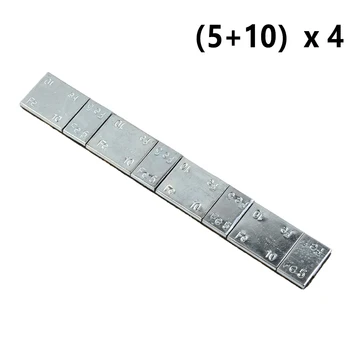 60g Gegengewicht block mit selbst klebendem Gummi rad Chassis Gegengewicht Rad ausgleichs block Gewicht Eisen