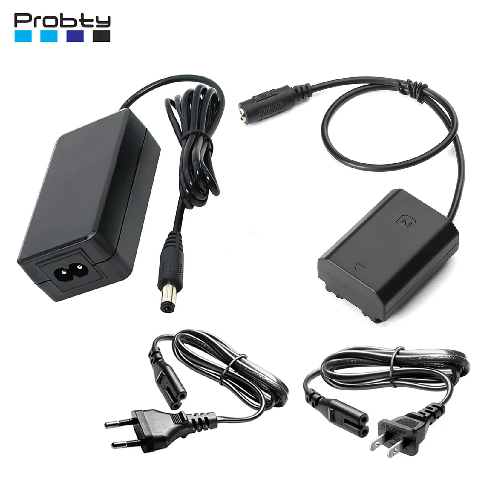 Dummy-Akku für Sony A7 IV, A7C II, A7CR u. a.: NP-FZ100 -Kontinuierliches Netzteil AC-Adapter