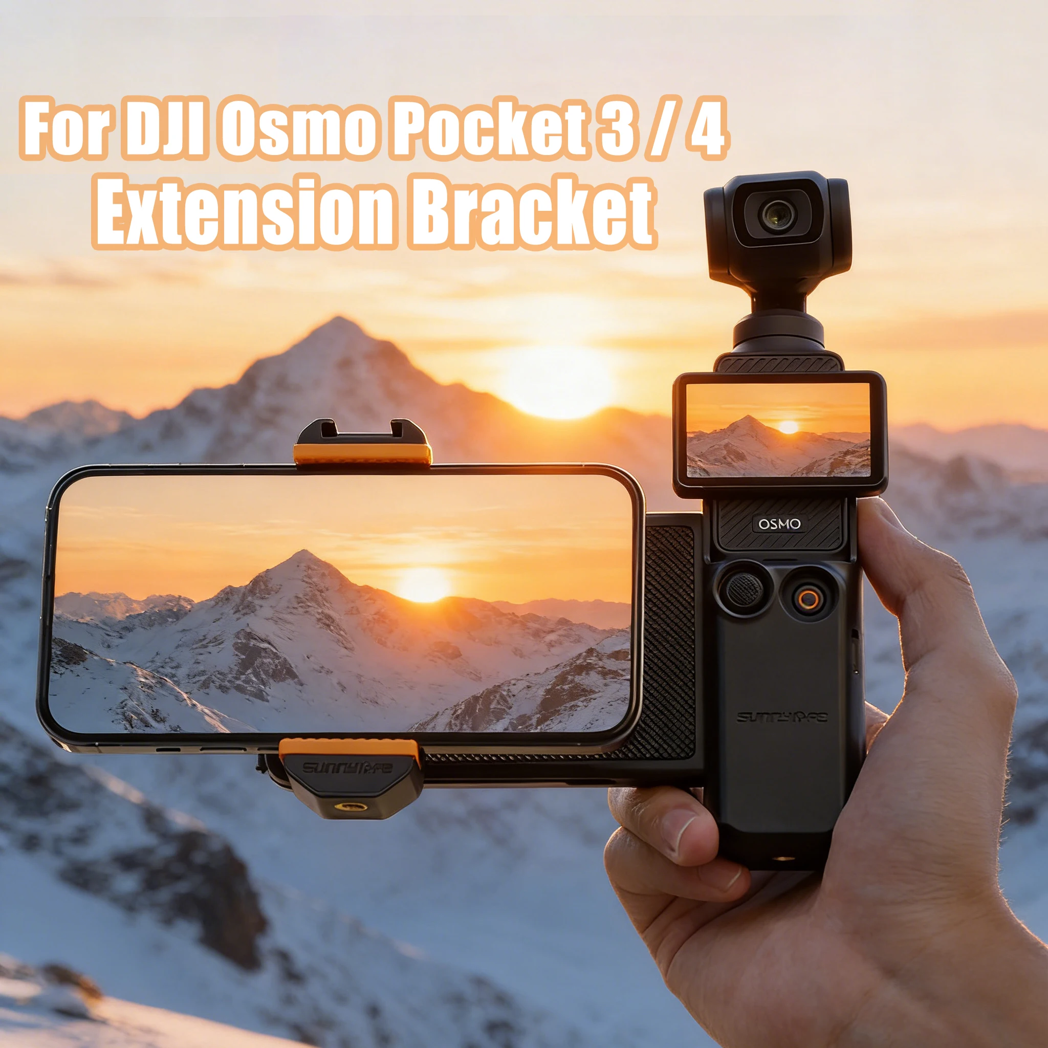 Halterung für DJI Osmo Pocket 3: Telefon-Erweiterungshalterung Handhalterung /4 Griffadapter -Zubehör