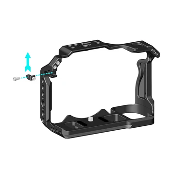 Cage für Nikon Z5II: Kamerakäfig mit Kaltschuhhalterung /8 Zoll Locherweiterungsrahmen aus Aluminiumlegierung