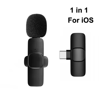 2,4 G Wireless Lavalier Mikrofon Noise Cancelling Audio Video Aufnahme für iPhone/iPad/Android/Xiaomi/Samsung Live Game Mic