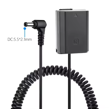 Dummy-Akku für Sony A7 IV, A7C II, A7CR u. a.: NP-FZ100 NPFZ100, vollständig dekodierter DC-Koppler ILCE-9