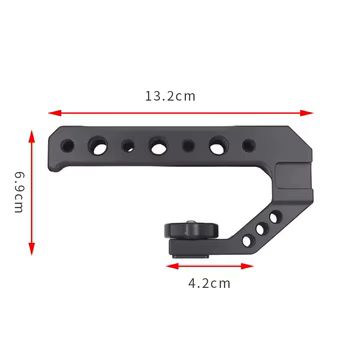 Universal DSLR Kamera Rig Top Griff drei Kalt schuh Adapter halterung für LED Licht Mikrofon Metall Käse Griff Griff