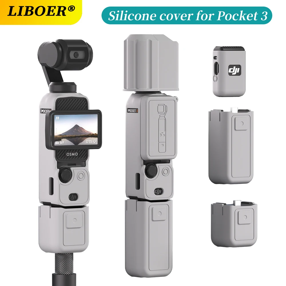 Schutzhülle für DJI Osmo Pocket 3: Silikonhülle, weiche, flexible, kratzfeste Schalenhaut -Zubehör
