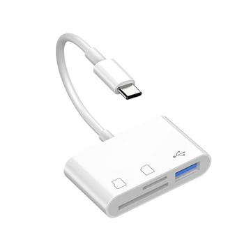 Typ-C-OTG-Adapter TF/SD-Kartenleser für Xiaomi Oneplus iPhone OPPO POCO Handy-Zubehör 3-in-1