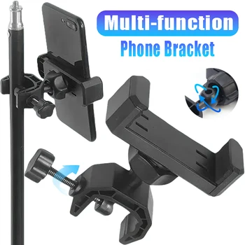 Live Multifunktions-Stativ-Telefonhalterung, universeller Clip-on-Handyhalter, Webcast, fester Clip, Zubehör