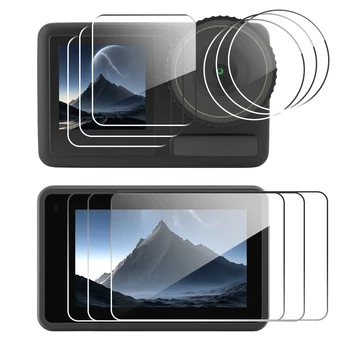 Schutz für DJI Osmo Action 5 Pro: HD-Displayschutzfolie für Action 6, 5, 4, 3, Action 5, Pro, ultraklares Kameraobjektiv aus gehärtetem Glas, Schutzfolie, Zubehör