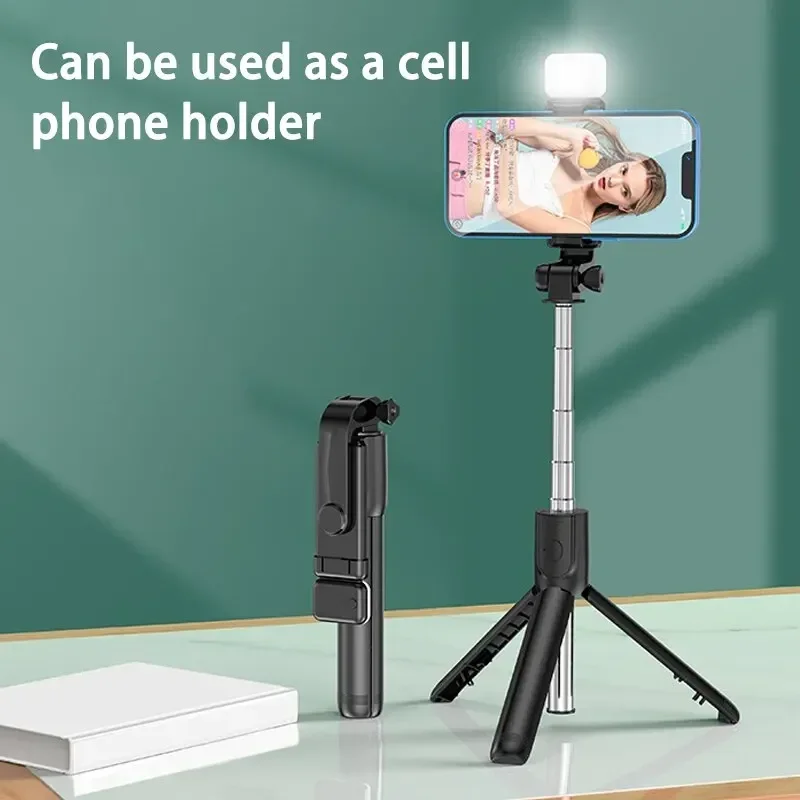 Ausziehbares Selfie-Stick-Stativ, Telefonstativ mit Gruppen-Selfies/Live-Streaming/Videoaufzeichnung, kompatibel mit allen Mobiltelefonen
