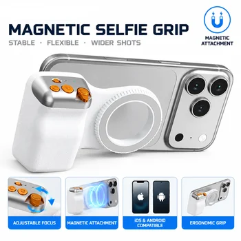 Magnetische Telefon Kamera Schießen Hand Grip Zoombare Smartphone Halter Schießen Hilfe Fernbedienung Griff