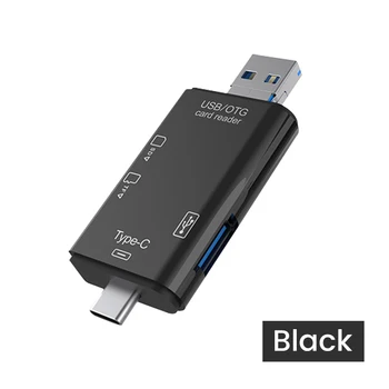 6 in 1 Card Reader USB3.0 6 in 1 Kartenleser USB 3,0 auf Typ C Micro USB Universal otg Adapter Multifunktion adapter SD TF Hoch geschwindigkeit übertragung