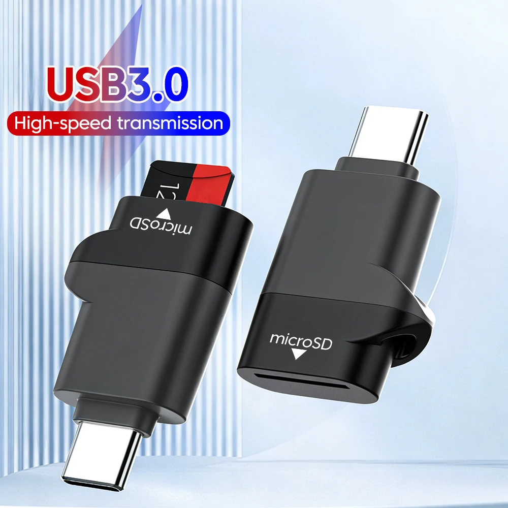 Typ-C 3.0 Mini TF-Kartenleser Externer Speicheradapter für iPhone 17 16 Laptop MacBook USB C 3.0 2.0 TF-Kartenleser