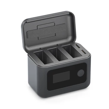 Ladegerät für DJI Osmo Action 5 Pro, Osmo Action 4, Osmo Action 3 u. a.: Intelligente Ladehülle /Action Batterieladegerät, Ladespeicher zwei in einem Zubehör