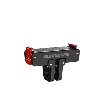 Rahmen für DJI Osmo Action 5 Pro, Osmo Action 4, Osmo Action 3: Magnetischer Adapter, faltbare Schnellwechselplatte, Gewinde, Universalanschluss Nano/360/ 3