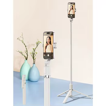 1700mm Kabelloser Selfie-Stick Stativ für Smartphones, Ausziehbarer Faltbarer Handyständer, Tragbares Einbeinstativ mit Stabiler Aufnahme