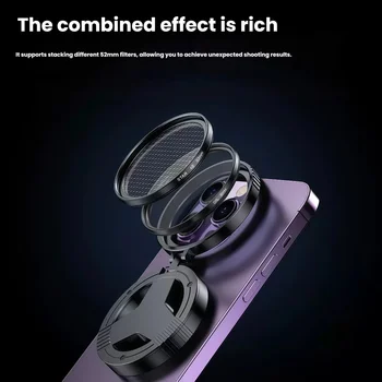 Magnetisches Telefon CPL Magnetischer Antireflexions-Polarisationsfilter Optische Beschichtung Sternenlicht HD