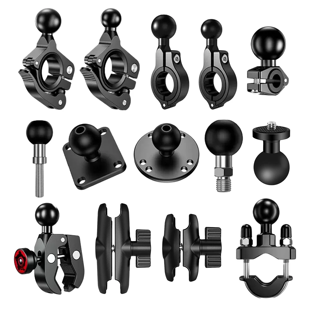 1 Zoll Kugelkopf Adapter Halterung Basis Motorrad Lenker Rückspiegel Halterung für DJI GoPro Insta360 Action Kamera Zubehör