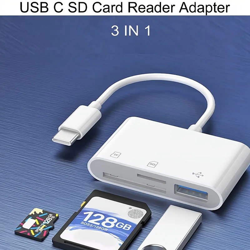 Typ-C Adapter TF SD Speicherkartenleser OTG Schreiber Compact Flash USB-C für iPad Pro Huawei Macbook Samsung Xiaomi Kartenleser