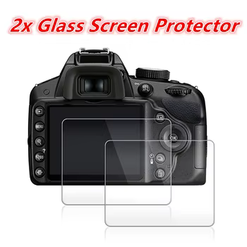 Displayschutz für Canon EOS R5, EOS R6 Mark II, EOS R6 u. a.: 2x Glas-LCD-Displayschutzfolie R6III M50 4000D 3000D 2000D 200D SL2 T7