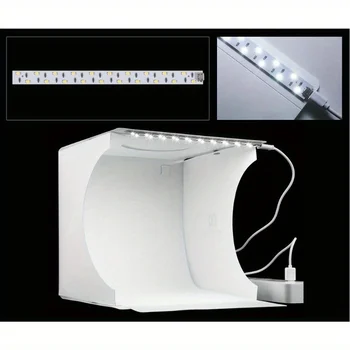 Dual LED Panels Falten Tragbare Foto Video Box Beleuchtung Studio Schießen Zelt Box Kit Diffuse Studio Softbox