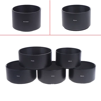 40,5mm 43mm 46mm 49mm 52mm 55mm 58mm 62mm 67mm 72mm 77mm lange Metall Gegenlichtblende Für Kamera Objektiv