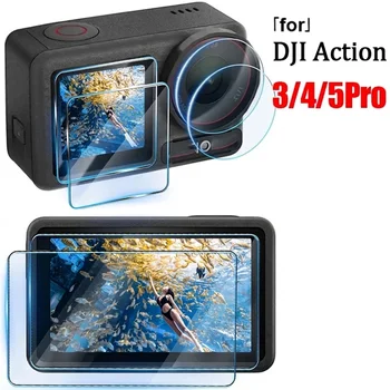 Displayschutz für DJI Osmo Action 3: Action Displayschutzfolie Gehärtetes Glas 9H Härte HD-Klarheit