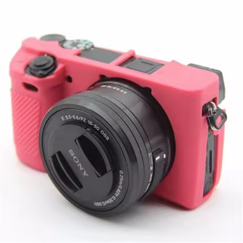 Silikonhülle für Sony A6400, A6100: Schutzhülle aus weichem Gummi-Silikon