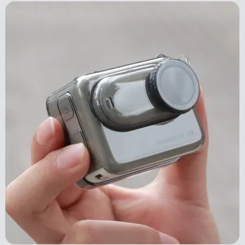 Schutzhülle für Insta360 GO 3S: Weiche Silikon-Schutzhülle mit Lanyard-Objektivabdeckung, kratzfest, stoßfest