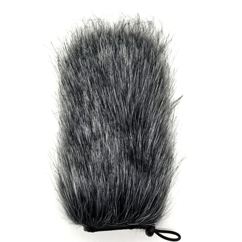Pelzige Windschutz scheibe Wind abdeckung Mikrofon Windschutz scheibe Schaumstoff abdeckung 9-24cm für Mikrofon wind