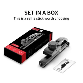 Q08 Handheld Gimbal Stabilisator Selfie-Stick mit Licht Smartphone Action-Kamera Bluetooth-Stativ Gimbal