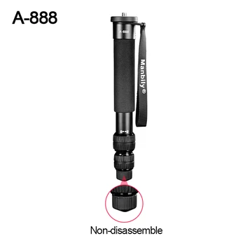 Manbily A-888 Aluminium-Einbeinstativ Handliches Kompaktes Tragbares Ausziehbares Kamera-Einbeinstativ mit 7 Sektionen