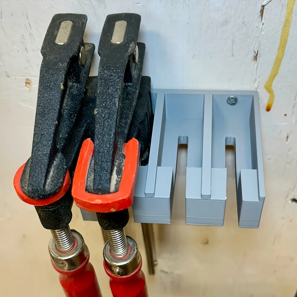 Eine Wandhalterung, Bessey F-Style Klemmhalterung – 3D-Druck, Organisationstool für Heimstudios, Aufbewahrungsregal
