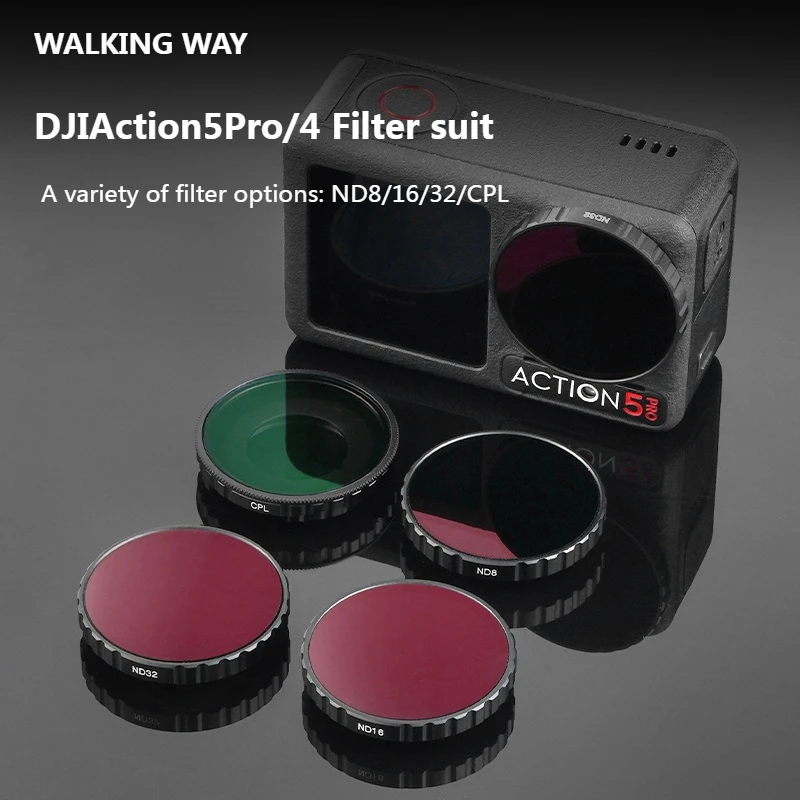 ND Filter für DJI Osmo Action4/5pro Sportkamera CPL Polarisator ND8/16/32/64 Objektivfilter Kit DJI Action Kamera