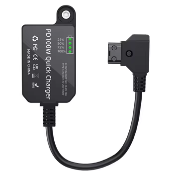 Neuer Dummy-Akku D-TAP V-Port auf PD 100 W bidirektionales Lade- und Entlademodul USB-Netzteil für Kameras