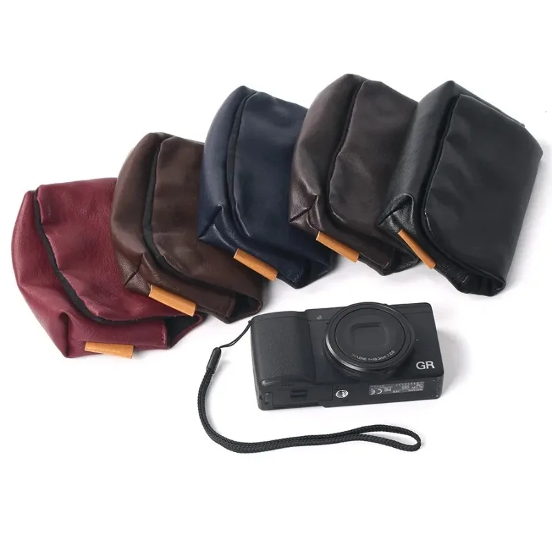 Leder-Halbhülle für Sony ZV-1, RX100 VII: PU Leder Weiche Fall Abdeckung Kamera Tasche VI V HX95 W300 W100 AW130 G9x G7x SX620