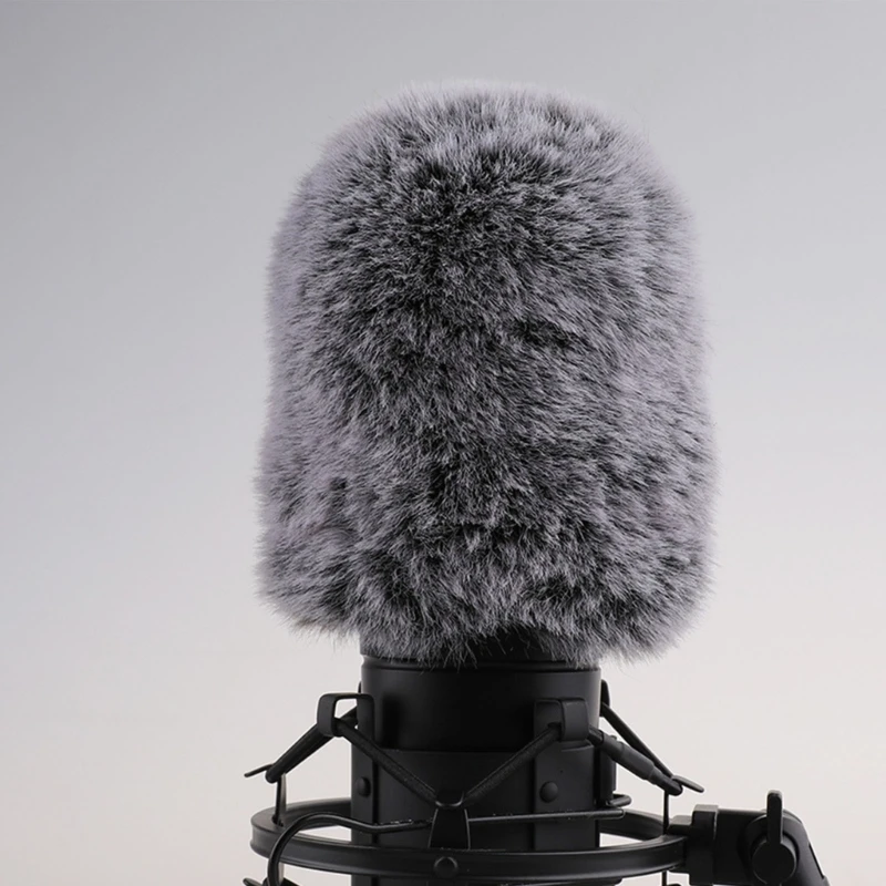 Mikrofon pelzige Windschutz scheibe Muff Mikrofon Wind abdeckung Fuzzy Mikrofon abdeckung Fuzzy Mikrofon filter für