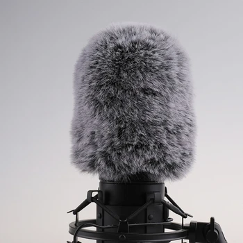 Mikrofon pelzige Windschutz scheibe Muff Mikrofon Wind abdeckung Fuzzy Mikrofon abdeckung Fuzzy Mikrofon filter für