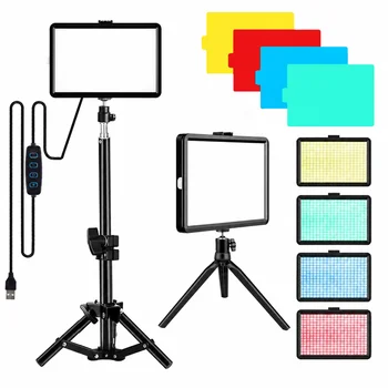 LED-Quadratpanel-Leuchte, Tischlampe für Stilllebensfotografie, tragbares Fotografie-Panellicht