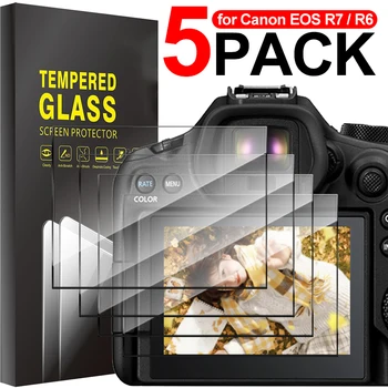 Displayschutz für Canon EOS R6 Mark II, EOS R6, EOS R7: LCD-Displayschutz aus gehärtetem Glas, Schutzhülle