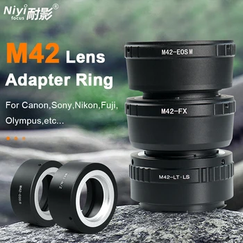 M42 Kameraobjektiv-Adapter-Konverter für M42-Mount-Objektiv an Sony E Canon EOSR EF EOSM Nikon F Z Fuji X