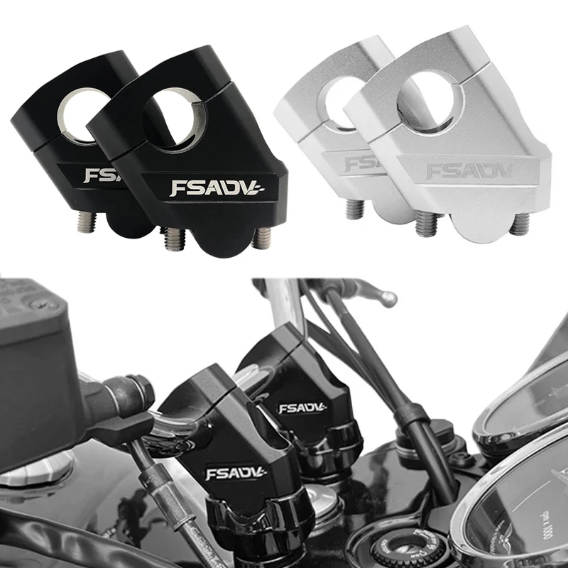 1 paar Motorrad Universal Lenker Riser Bar Montieren Griff Klemme Universal 28mm 1 1/8 "22mm 7/8" für Honda BMW YAMAHA