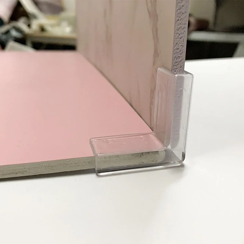 6 Stück 4 x 4 cm Kunststoff-Hintergrundschnalle – transparente, unsichtbare Schnallen-Requisiten für Fotostudio-Fotohintergrund