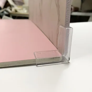 4 x 4 cm Kunststoff-Hintergrundschnalle - transparente, unsichtbare Schnallen-Requisiten (6 Stück)