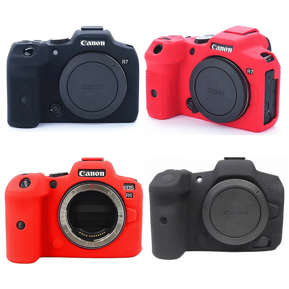 Silikonhülle für Canon EOS R5: Weiche Silikon Rüstung Haut Fall Kamera Tasche Körper Abdeckung Schutzhülle RP R